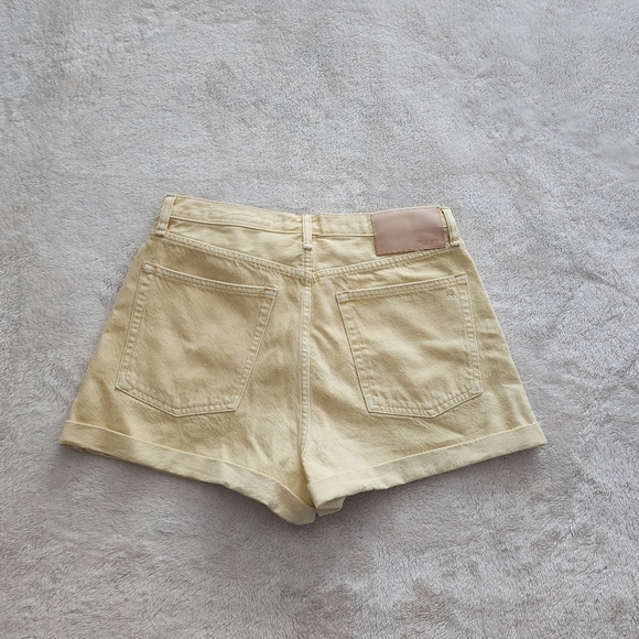 rag & bone Maya High-Rise Shorty Shorts, Women's Waist Size 30, EUC - Lemon Drop - Picture 7 of 11